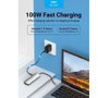 Vention TOKHB Docking USB Tipo-C con 1xHDMI, 3xUSB, USB-C PD, RJ45, Lector SD/MicroSD - Gris